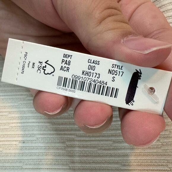 Madewell Cream Striped Jacquard Funnelneck Pullover Top Size Small - Picture 10 of 10